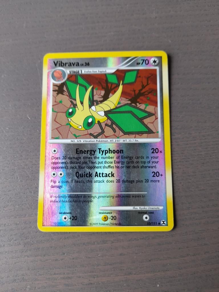 2009 rising rivals 53/111 vibrava reverse, Ophalen of Verzenden, Gebruikt, Losse kaart, Foil