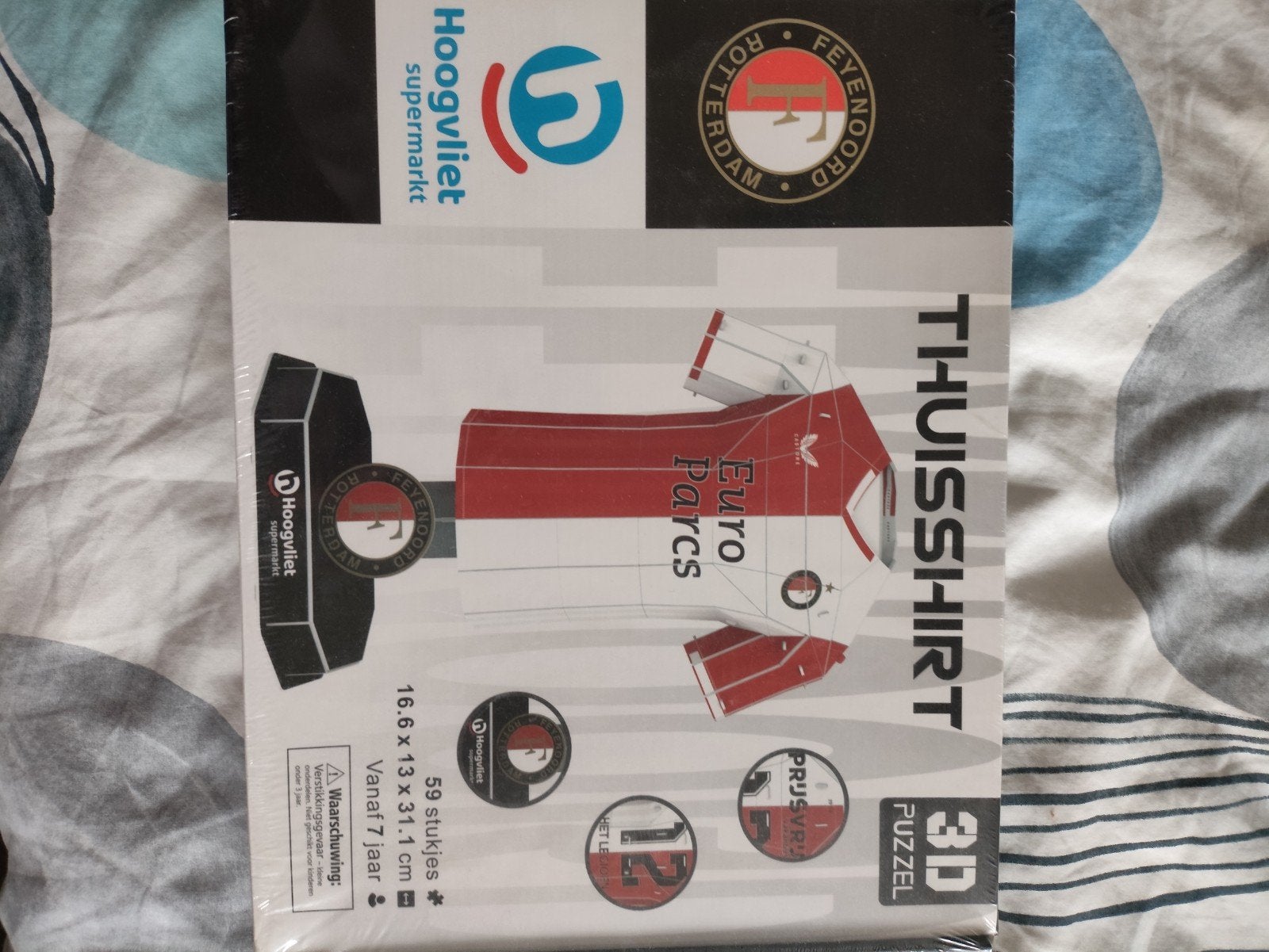 Nieuw Feyenoord Thuisshirt 3D Puzzel - Hoogvliet, Ophalen, Nieuw, Feyenoord, Overige typen