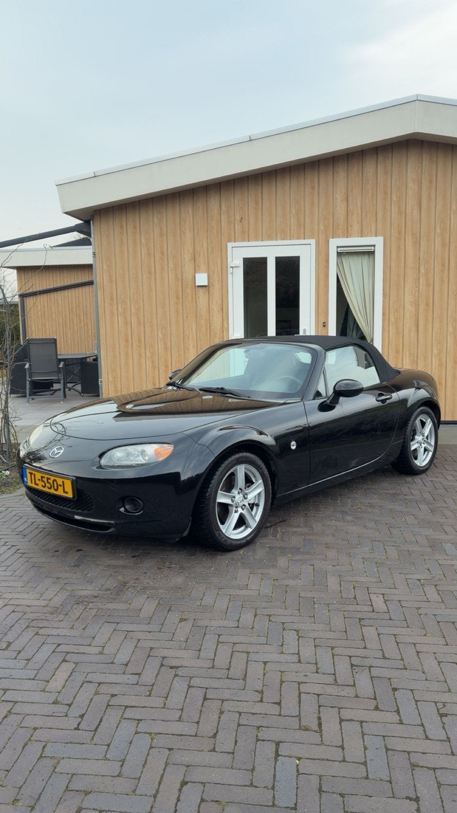Mazda MX-5 1.8 Touring 2006 Zwart, Auto's, Achterwielaandrijving, 4 cilinders, Cabriolet, 1055 kg