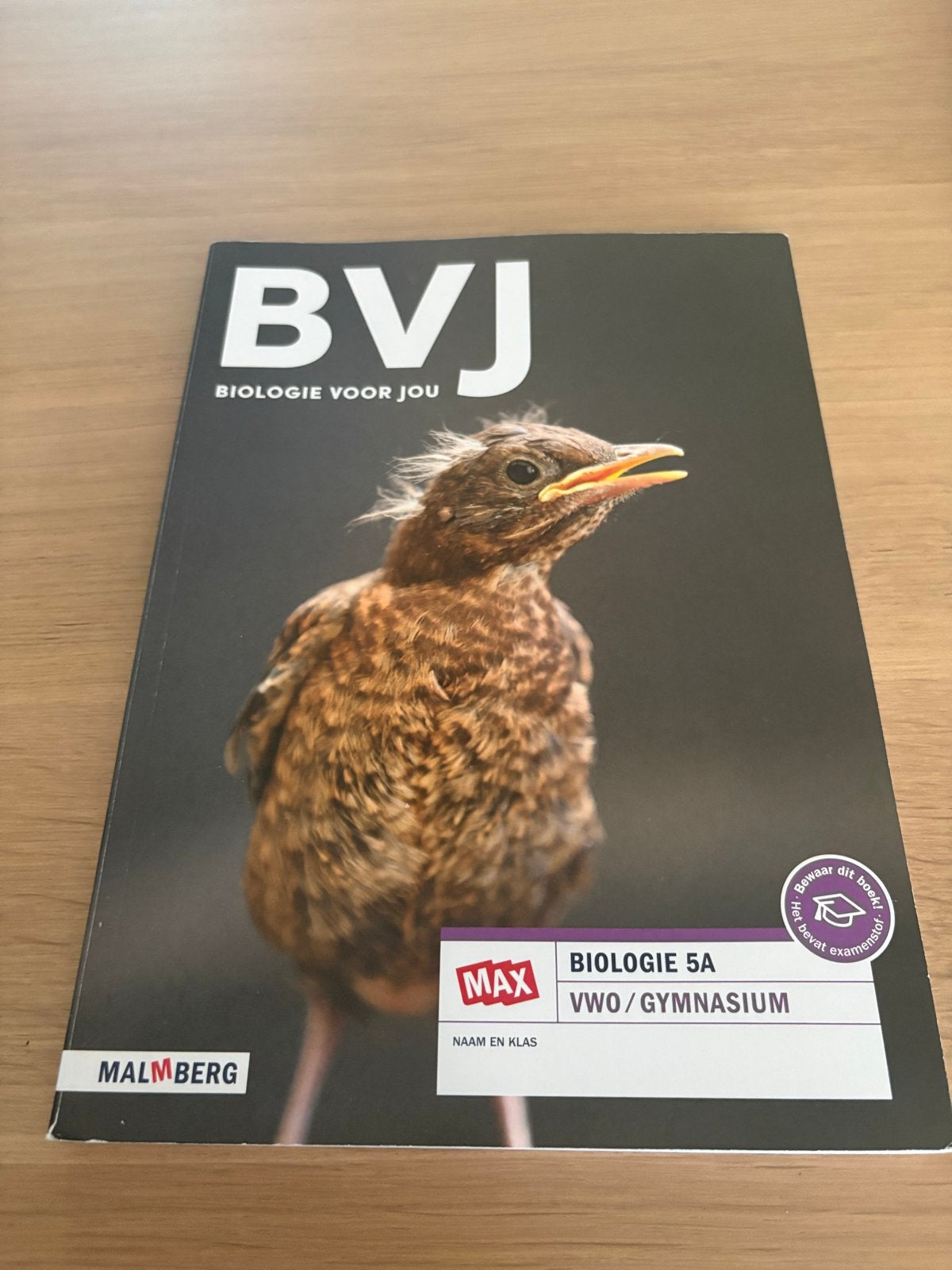 BVJ Biologie voor jou 5 VWO deel A Malmberg, Boeken, Ophalen of Verzenden, Gelezen, VWO, Biologie