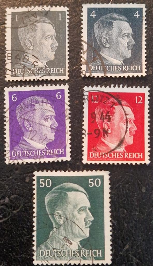 Duitsland 1941 - Yvert 720 e.a. - Adolf Hitler, Ophalen of Verzenden, Duitse Keizerrijk, Gestempeld