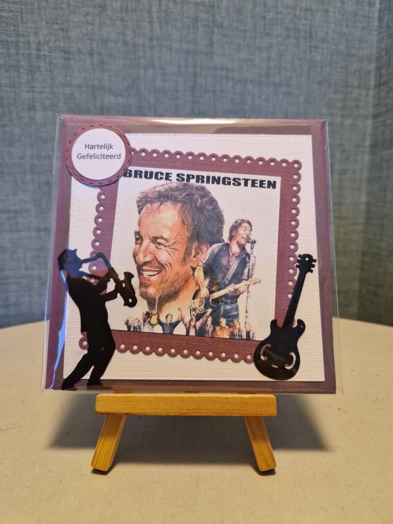 Kaartje verjaardag artiest Bruce Springsteen, Ophalen of Verzenden, Nieuw, Overige thema's