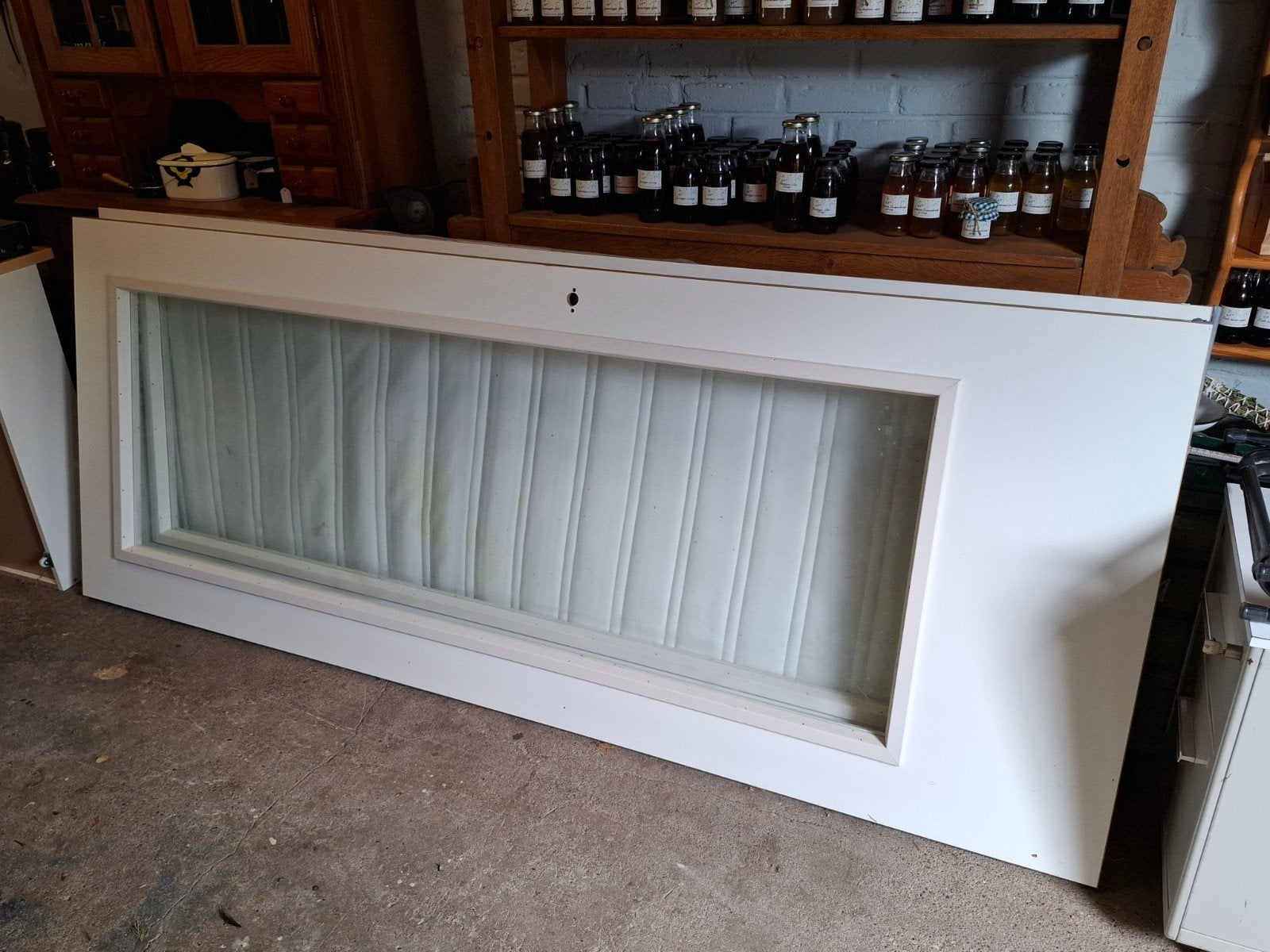 2 Nieuwe Binnendeuren met Glas - Overgebleven van Bouw, Ophalen, 80 tot 100 cm, 215 cm of meer, Binnendeur