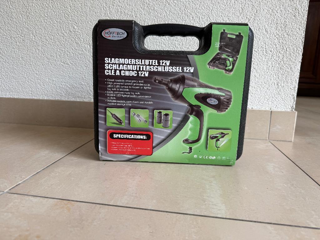 Slagmoersleutel 12V Höfftech vr auto/caravan, Ophalen of Verzenden, Nieuw
