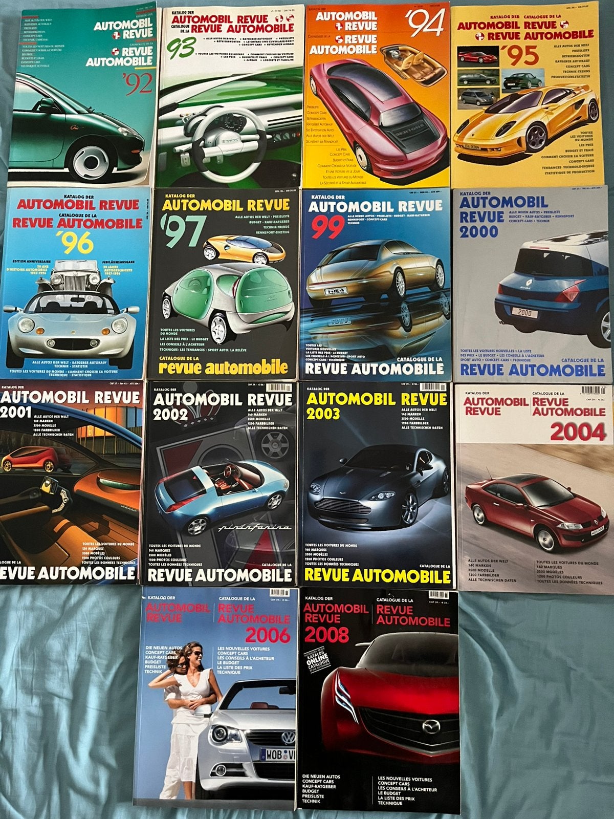 Automobil Revue jaarboeken 1992 - 2008, Boeken, Ophalen of Verzenden, Zo goed als nieuw, Algemeen