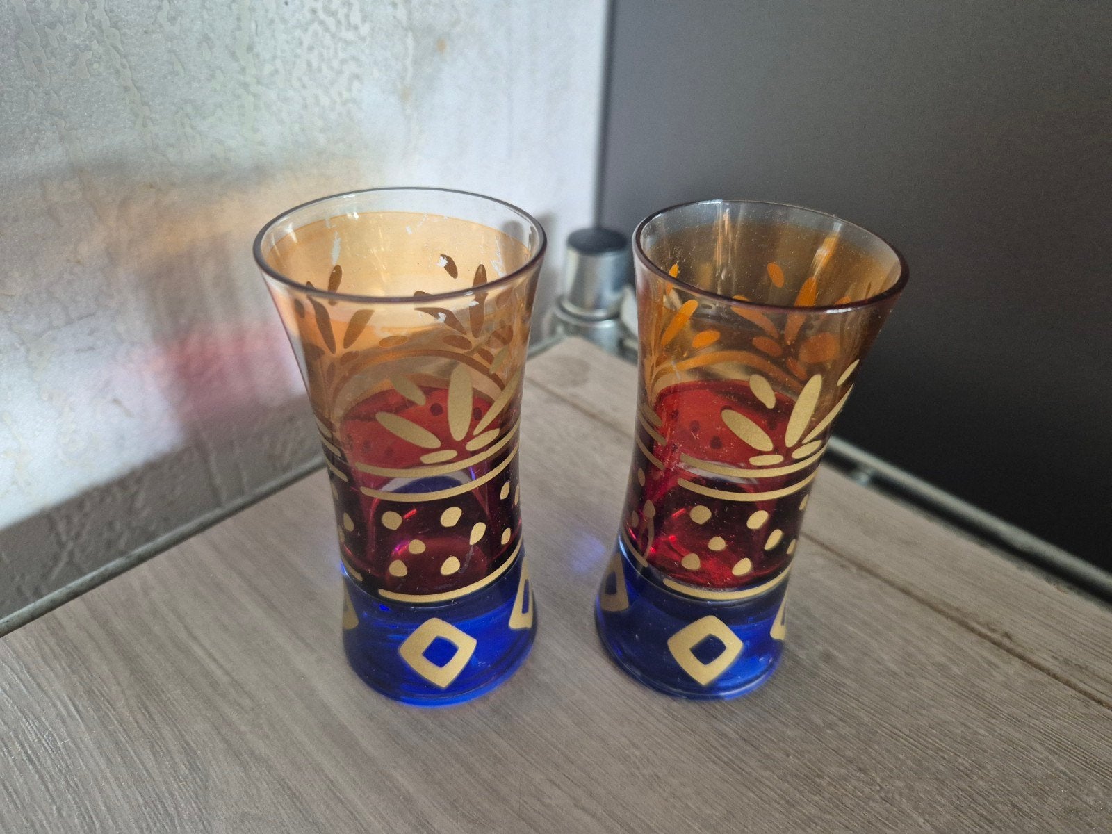 2 flott snaps glazen, Ophalen of Verzenden, Zo goed als nieuw, Overige typen