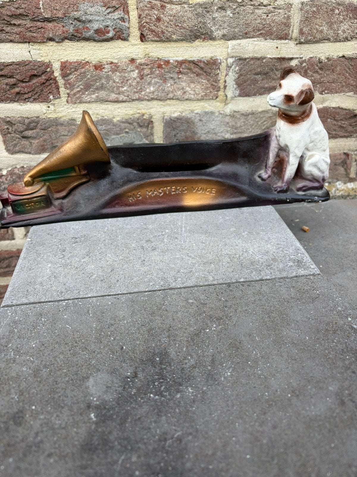 His Masters voice beeld, Verzamelen, Ophalen, Zo goed als nieuw, Reclamebord