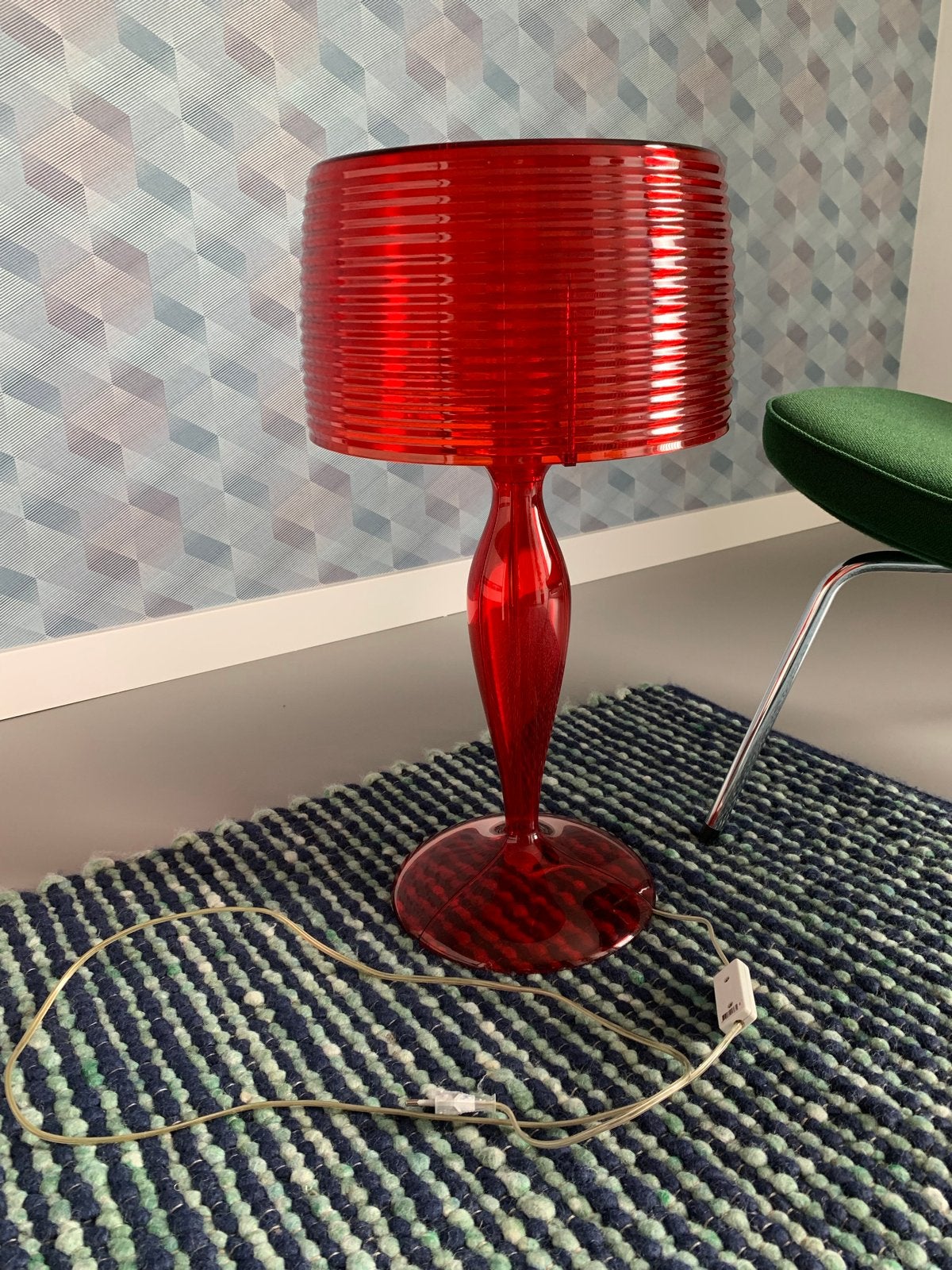 Solzi Luce Goa, 61 cm, Rood, Modern, Met schakelaar