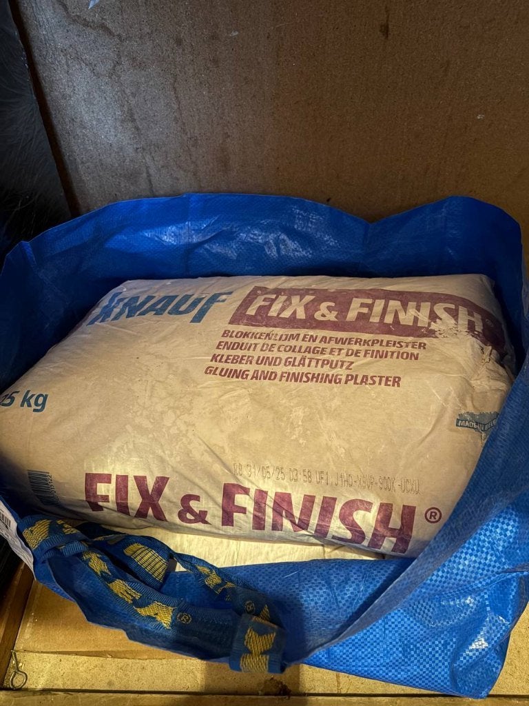 Afwerkpleister (2x25 kg), Ophalen, Nieuw, Overige typen