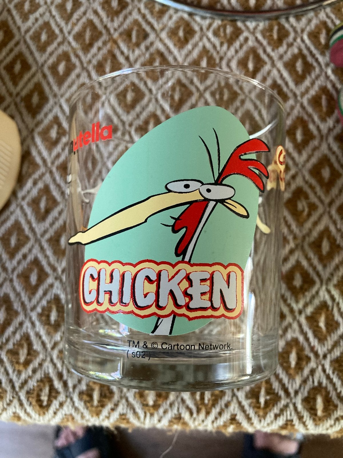 Cow and Chicken glas - Cartoon Network - Nutella, Ophalen of Verzenden, Gebruikt