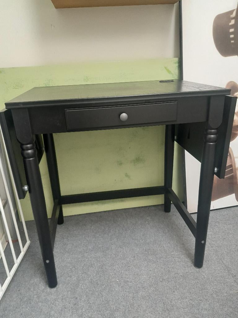 Uitklapbare bureau tafel Ingatorp ikea, Ophalen, Zwart, 50 cm, Zo goed als nieuw