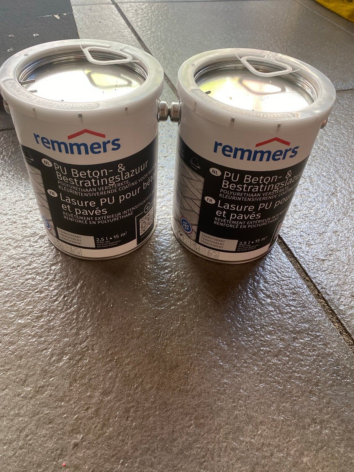 Remmers PU Beton- & Bestratingslazuur - 2x 2,5L, Overige kleuren, Nieuw, Beits, Ophalen of Verzenden
