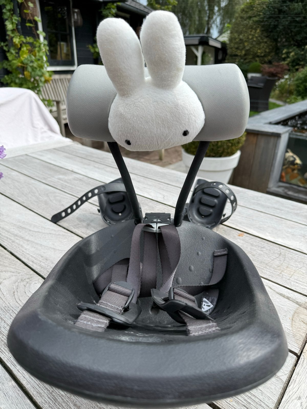 Yepp fietsstoeltje met Nijntje rol met adaptor, Ophalen, Zo goed als nieuw, Voorzitje, Voetsteuntjes