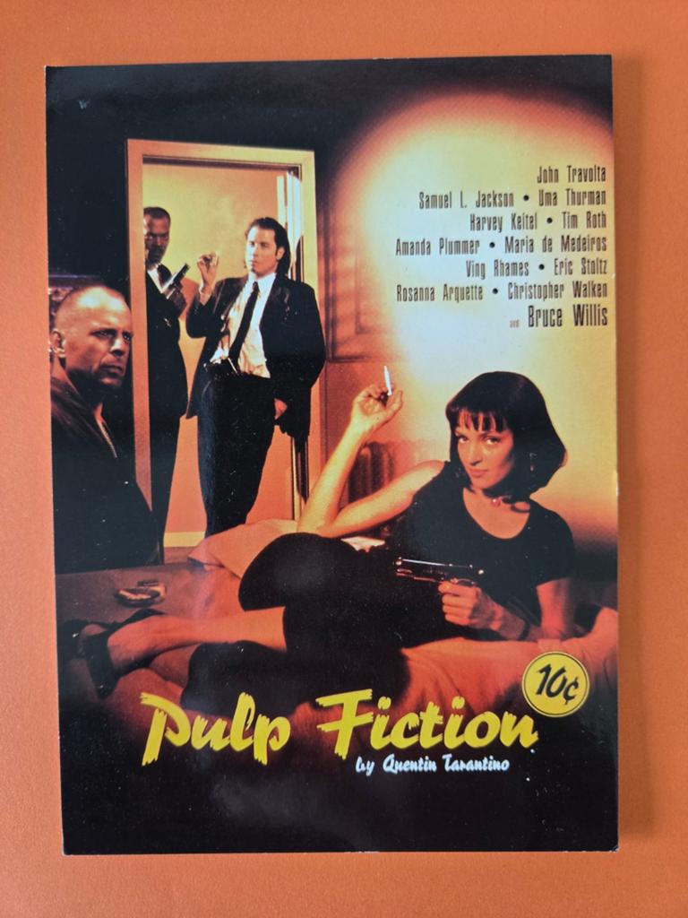 1994 Pulp Fiction / Vintage Movie Postcard, Verzamelen, Ophalen of Verzenden, Zo goed als nieuw