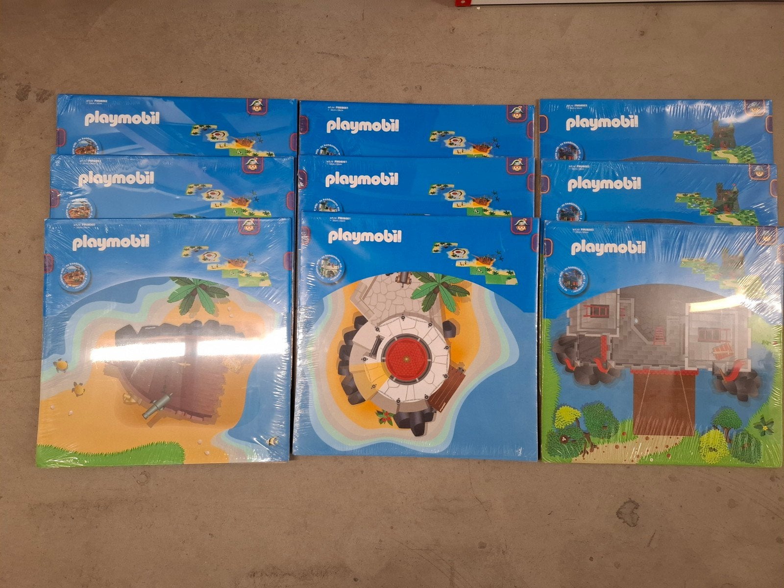 Partij Playmobil speelplaten piraten ridders Playplan, Ophalen, Pirates, Complete set, Overige typen