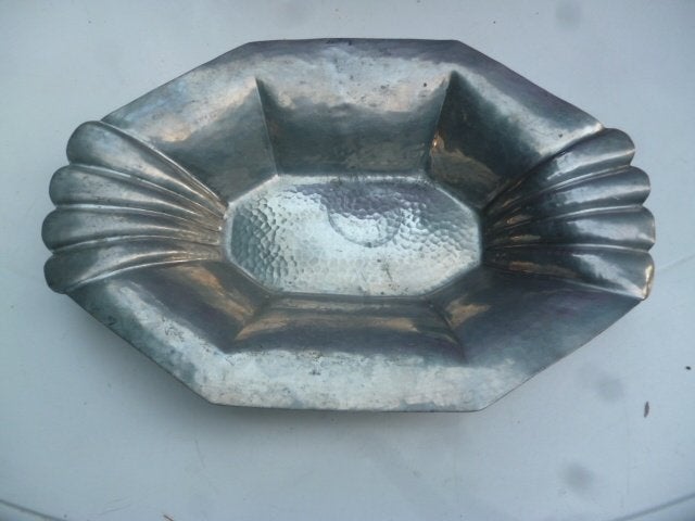 art-deco Banka tin schaal 36x26 x 7 cm, Ophalen of Verzenden