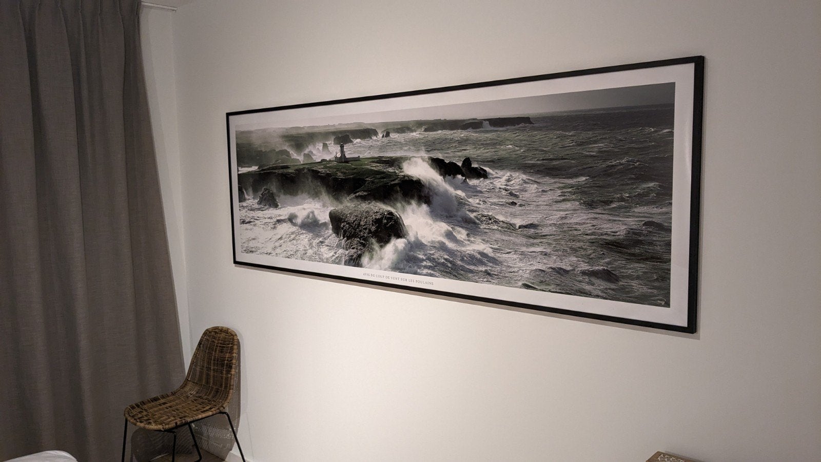 Grote wissellijst met ontspiegeld glas. 240x80, Ophalen, 125 cm of meer, Zo goed als nieuw, Foto of Poster