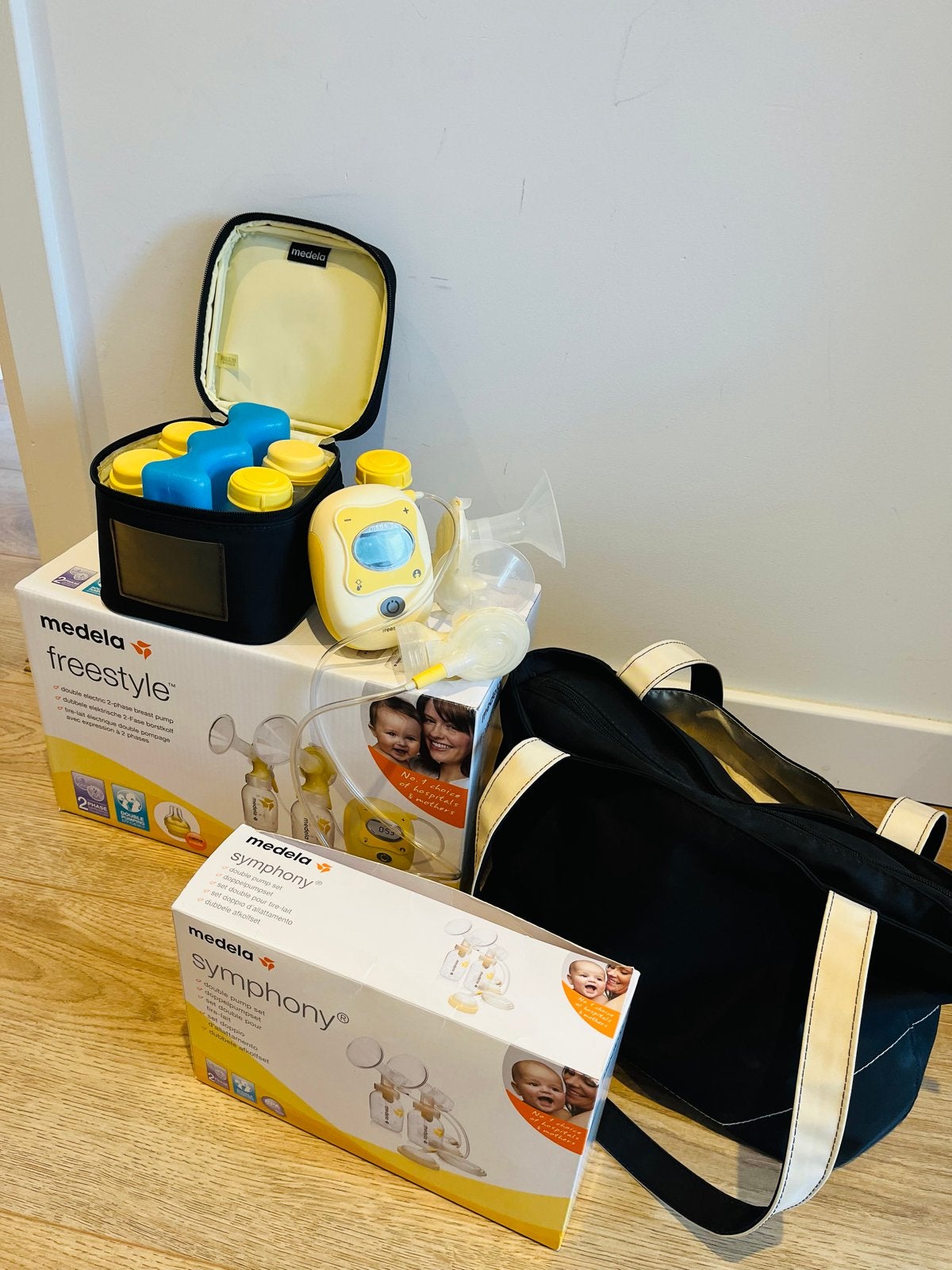 Medela Freestyle borstkolf set, Ophalen, Gebruikt