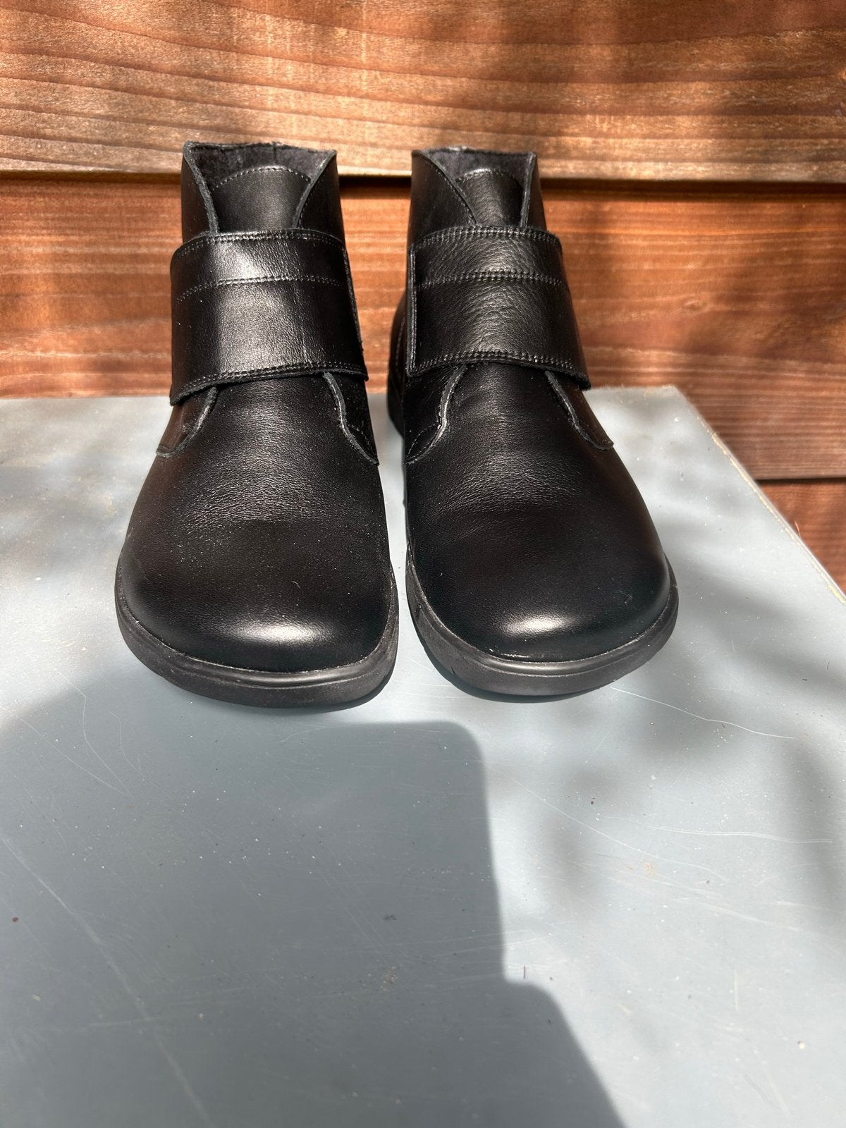Helvesko zwarte leren comfort schoenen maat 39, Ophalen of Verzenden, Gedragen, Zwart, Lage of Enkellaarzen
