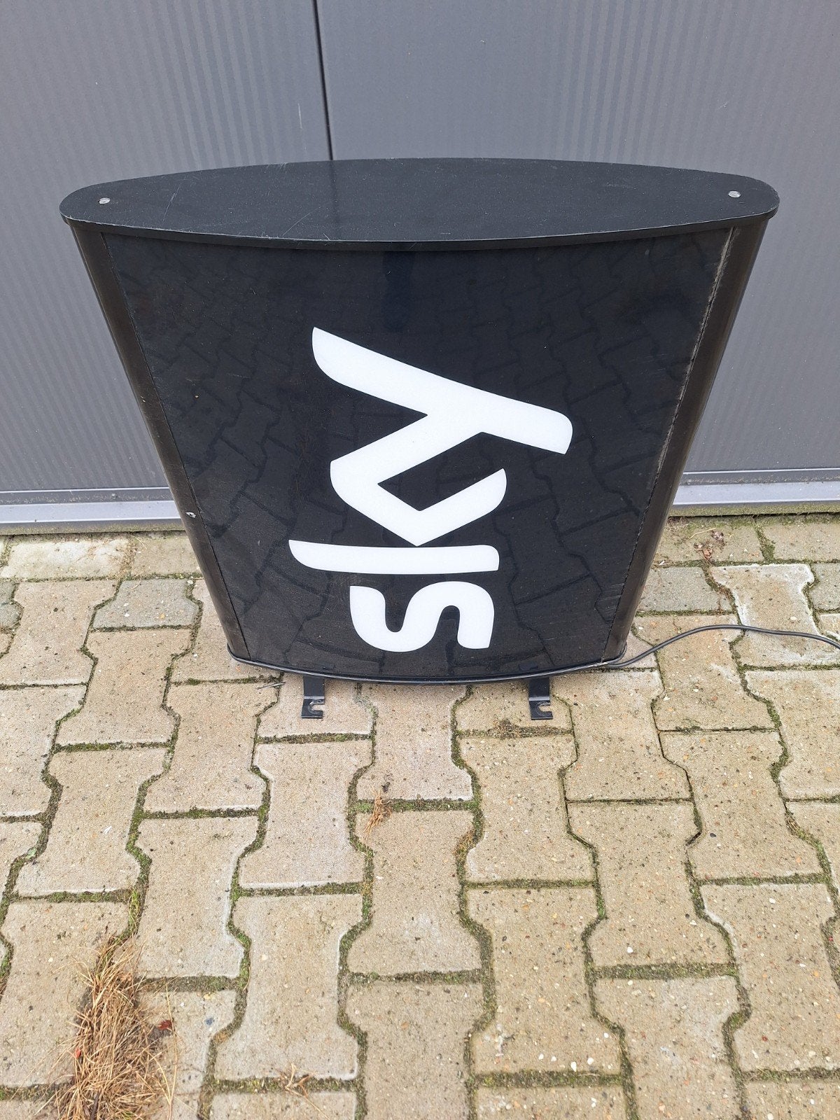 Sky Lichtbak Reclame Display - Zwart met Wit Logo, Ophalen of Verzenden