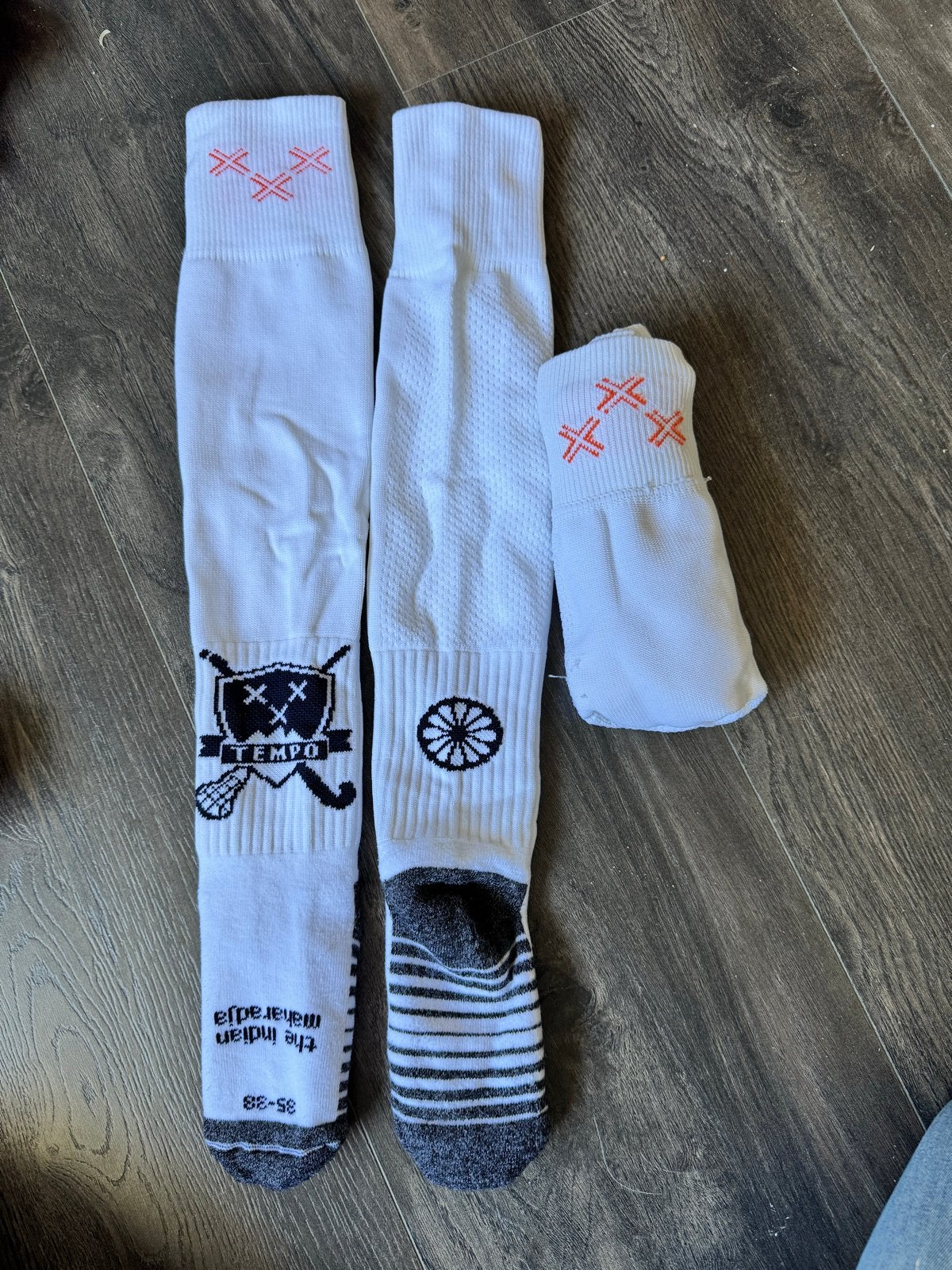 Witte The Indian Maharadja hockeysokken Tempo - Maat 35-38, Kleding | Dames, Sokken en Kousen, Sokken en Kniesokken, Wit, Maat 35 t/m 38