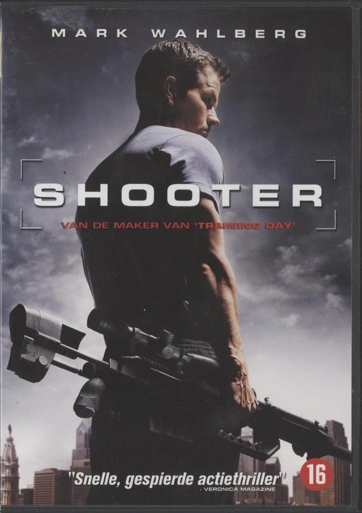 22) SHOOTER: met Mark Wahlberg, Vanaf 16 jaar, Ophalen of Verzenden, Gebruikt, Actiethriller