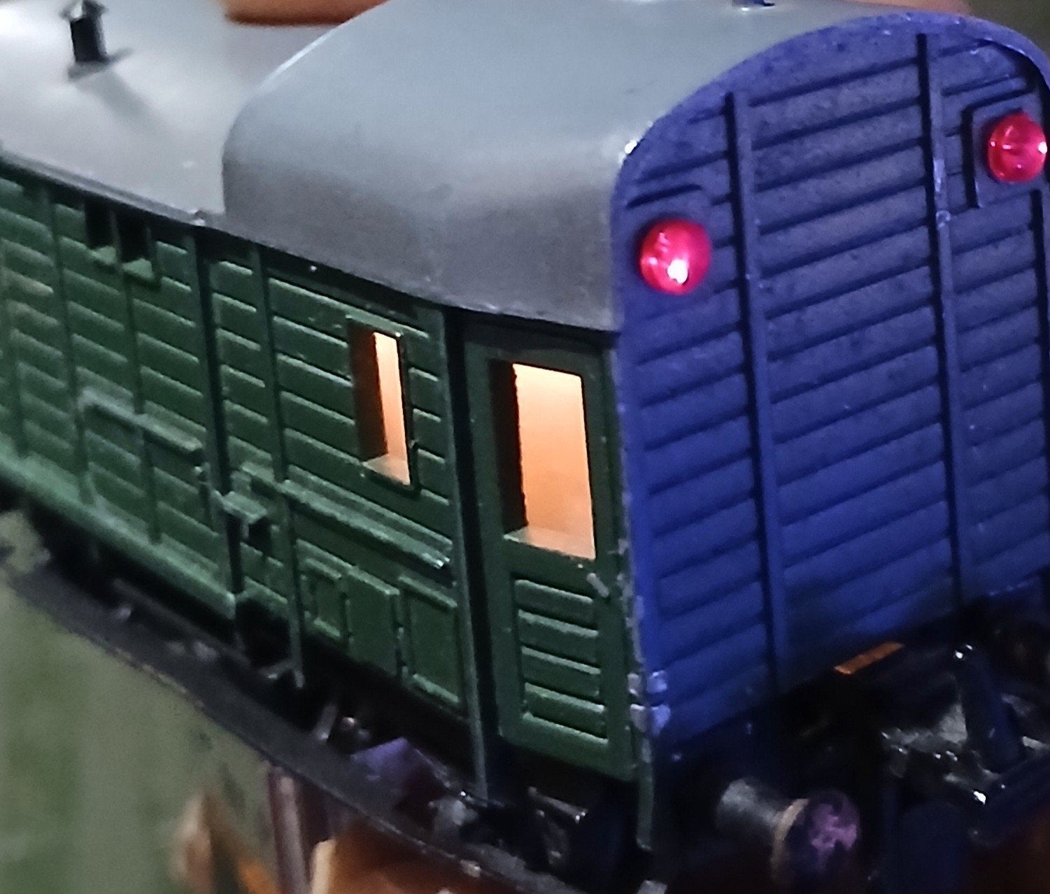 Trix Express Guterzug-Begeleitwagen Hannover DB 1954 &verl, Gebruikt, Gelijkstroom, Trix, Wagon