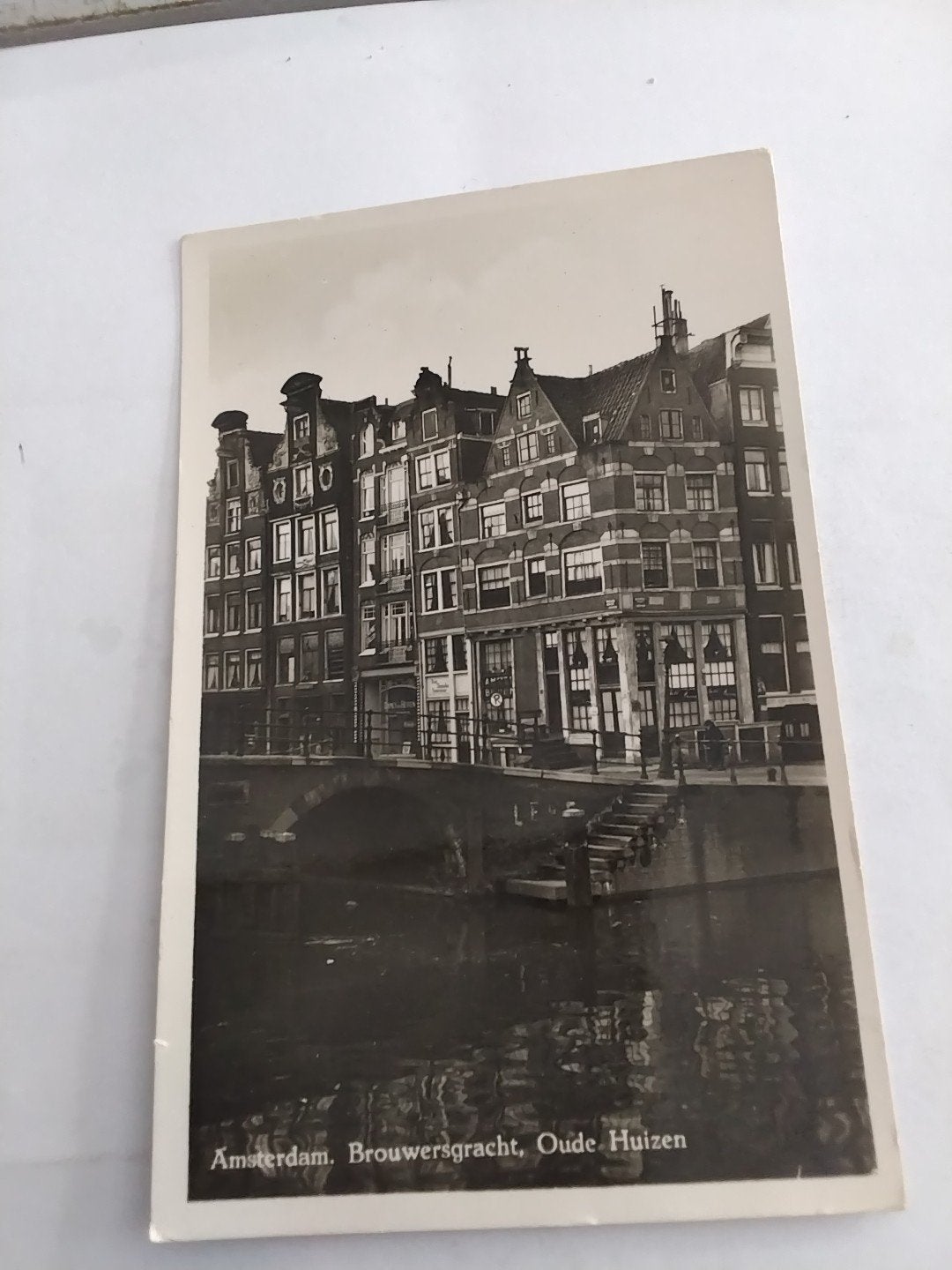 Oude Ansichtkaart Amsterdam Brouwersgracht Oude Huizen, Ophalen of Verzenden, Voor 1920, Gelopen, Noord-Holland