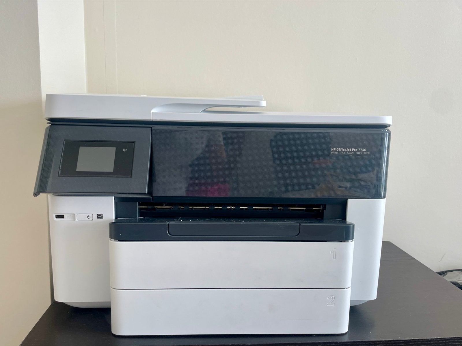 HP OfficeJet Pro 7740 All-in-One Printer (defect), Computers en Software, Printers, Niet werkend, All-in-one, Inkjetprinter, Kleur printen