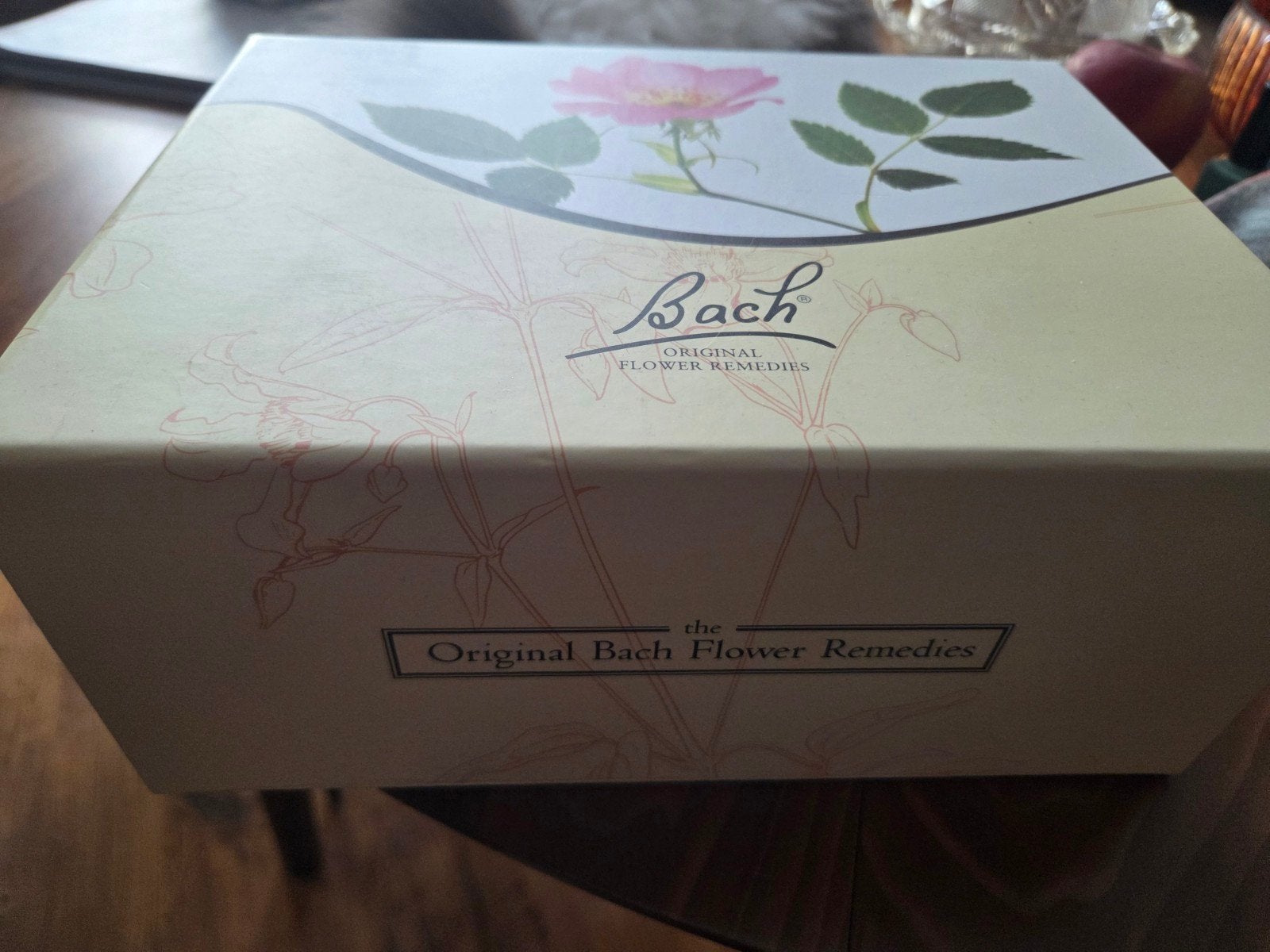 Originele Bach Bloesem opbergdoos stevig karton, Ophalen of Verzenden
