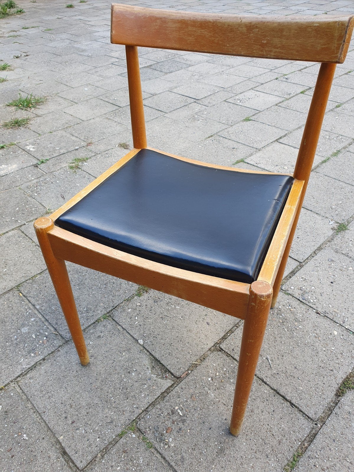 Vintage stoel., Gebruikt, Bruin, Sixties, Eén