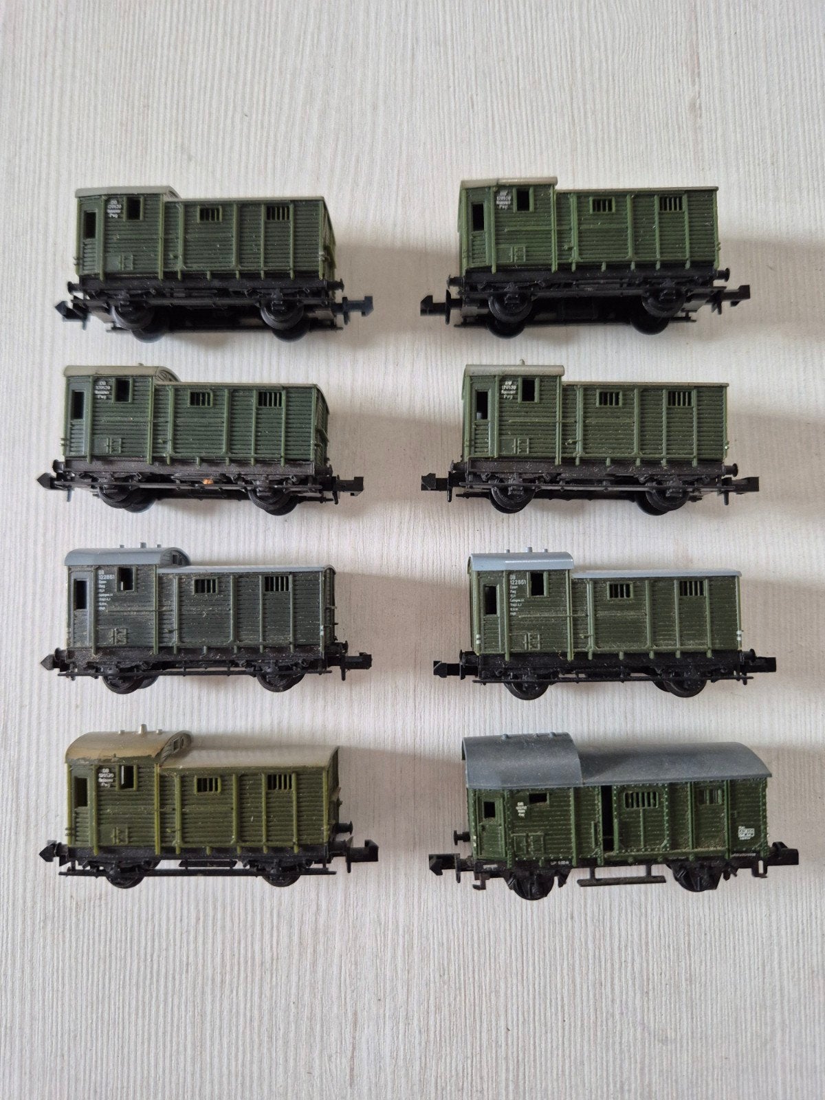 8 N-spoor goederenwagons, Ophalen of Verzenden, Gebruikt, Gelijkstroom, Wagon