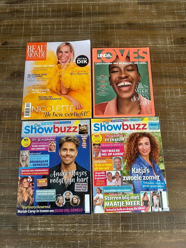 Pakket dames tijdschriften, Boeken, Tijdschriften en Kranten, Ophalen of Verzenden, Zo goed als nieuw, Damesbladen