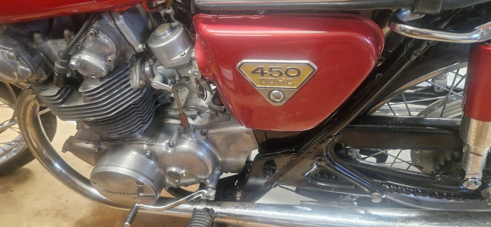 GEZOCHT  Motorblok Honda 450 cb DOHC .oldtimer, Ophalen of Verzenden