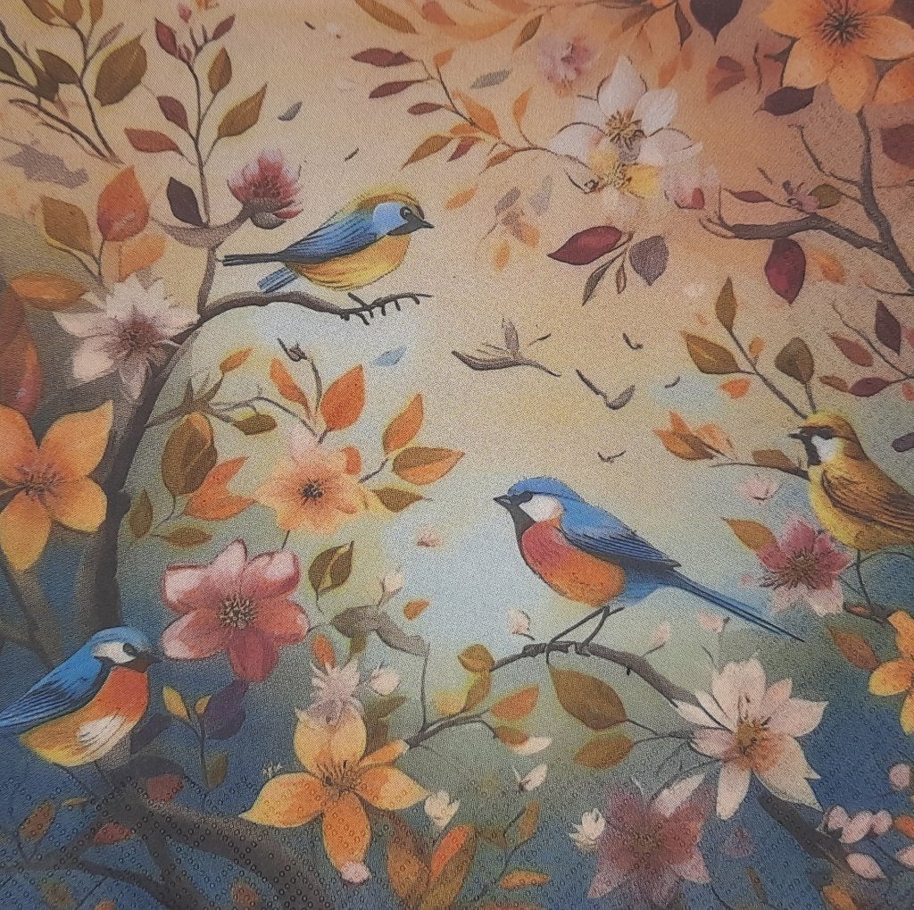 servetten per stuk voor knutselen vogels herfst, Nieuw, Meerkleurig, Papier of Karton, Overige merken