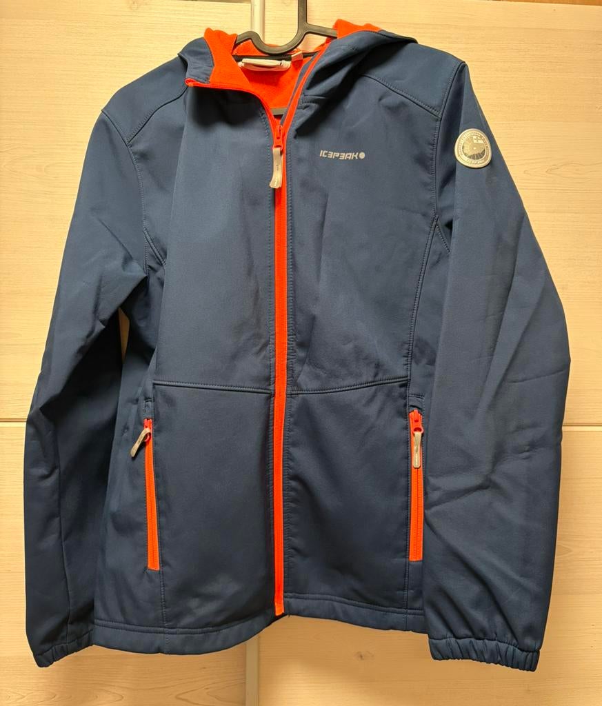 Donkerblauwe Icepeak jas maat 164 (13-14jr), bijna gratis., Ophalen of Verzenden, Zo goed als nieuw, Jongen, Jas