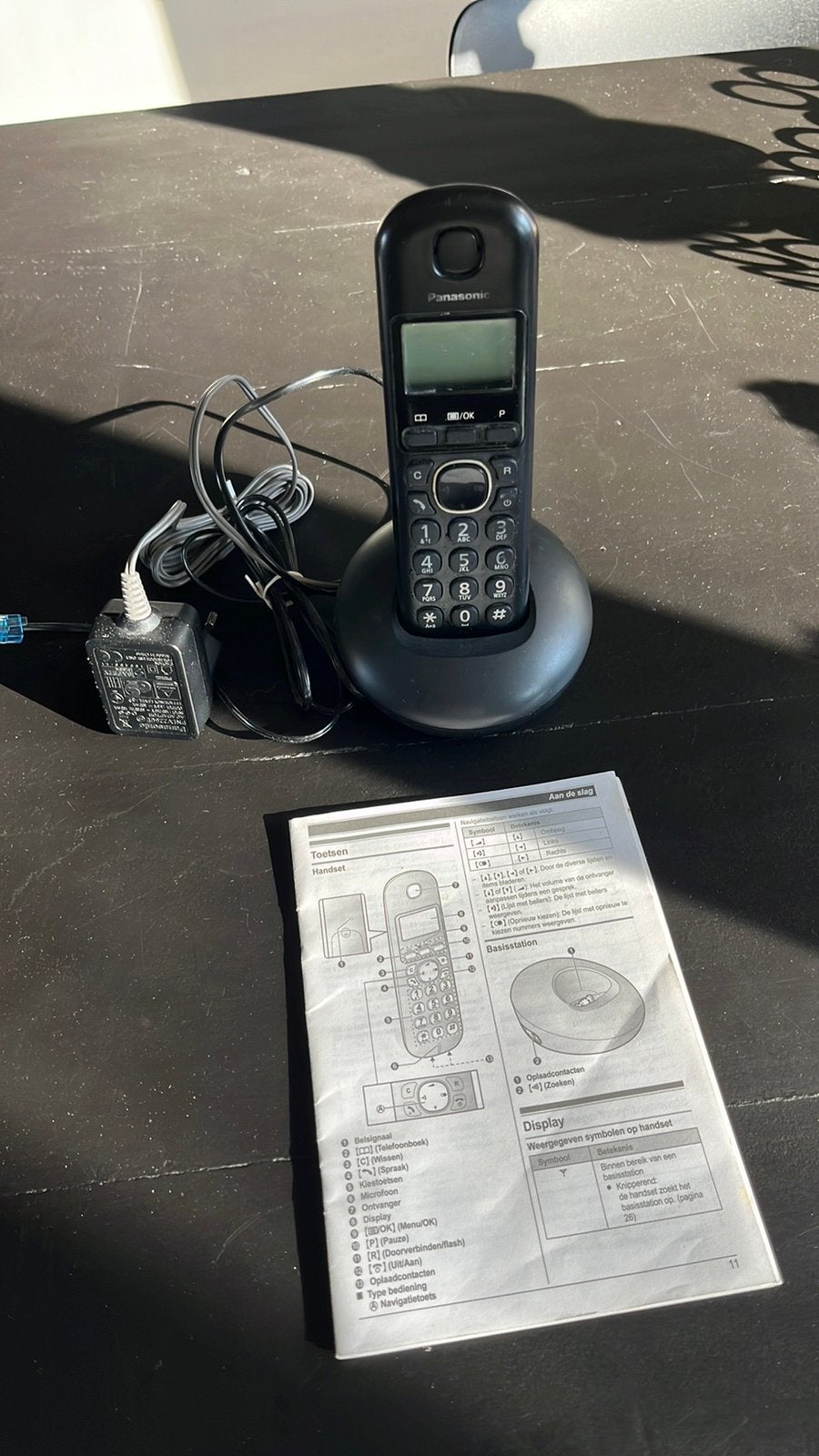 Panasonic digitale draadloze telefoon, Telecommunicatie, Ophalen of Verzenden, Zo goed als nieuw, 2 handsets