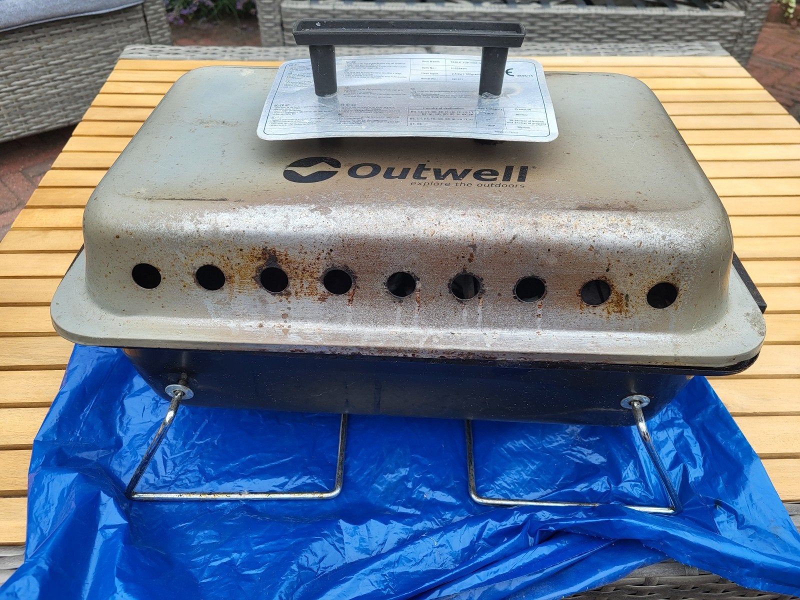 Outwell camping gas BBQ, Ophalen, Gebruikt