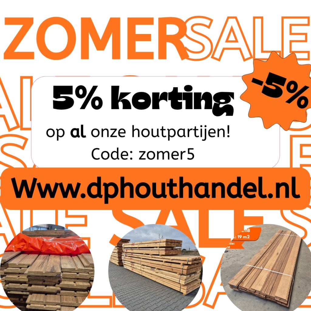 Rabatdelen | Gevelbekleding | Gevelhout | Partijen | ACTIE, Minder dan 25 mm, Nieuw, Ophalen of Verzenden, 250 tot 300 cm