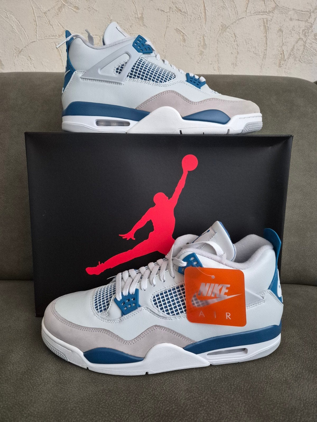 Nike Air Jordan 4 Retro / 47.5, Wit, Nieuw, Ophalen of Verzenden, Sneakers of Gympen