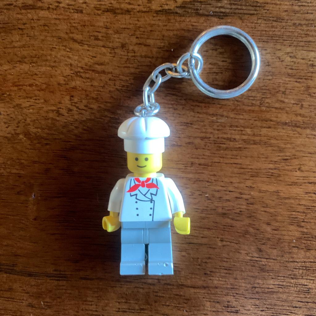 LEGO Chef kok Sleutelhanger vintage, Ophalen of Verzenden, Gebruikt