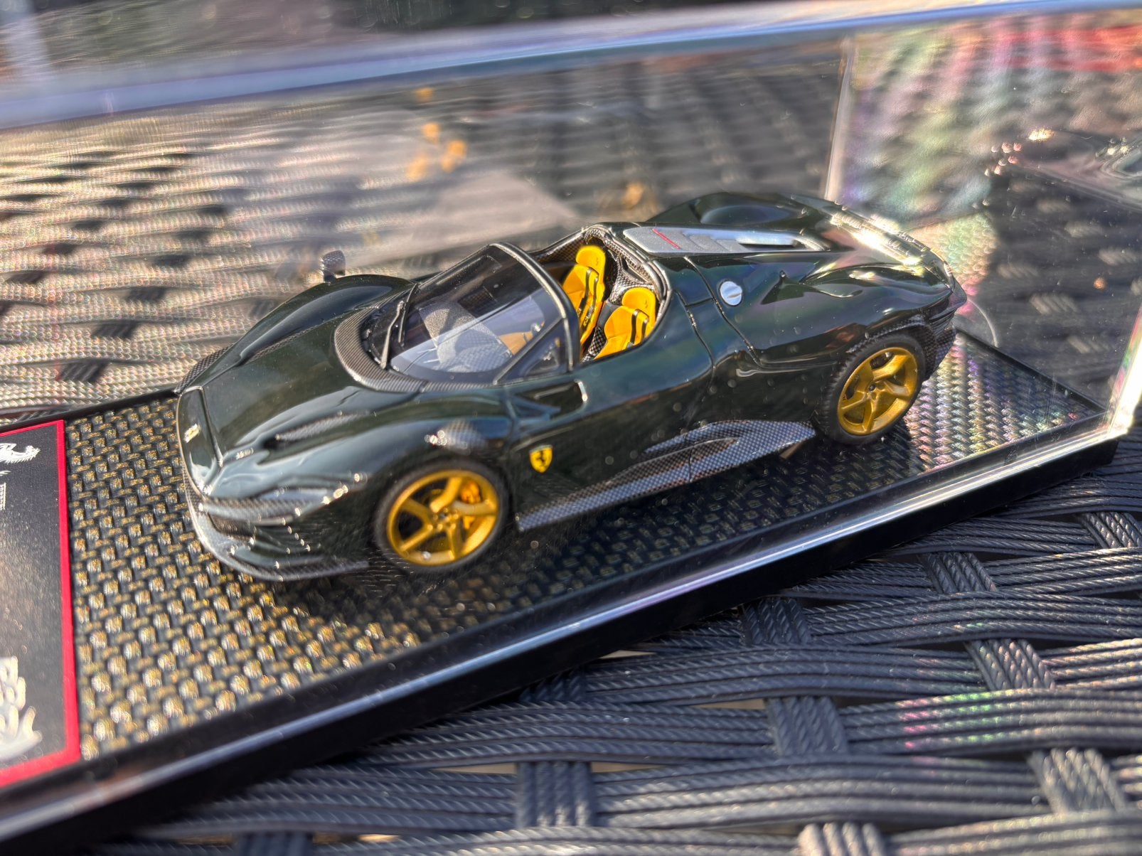 Ferrari SP3 Daytona british green BBR 1:43 NIEUW ! C4F, Overige merken, Bbr, Auto, .