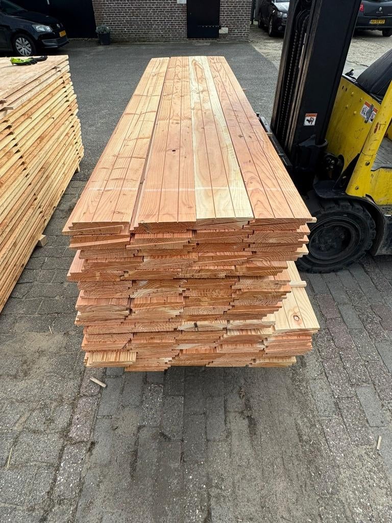 Douglas zweeds rabat blank 11/26x195, Ophalen, Nieuw, 250 cm of meer, Planken