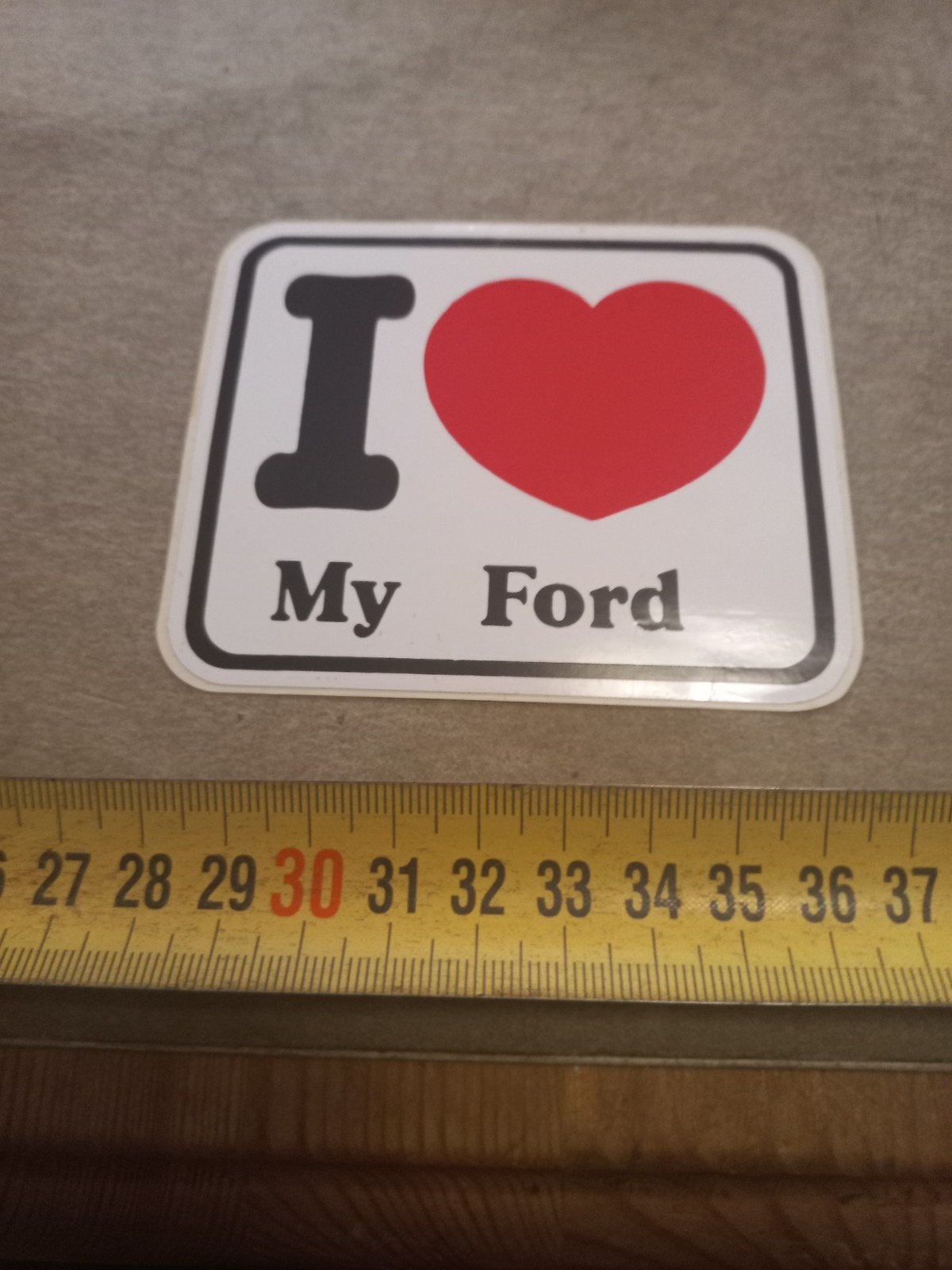 I Love My Ford Sticker - Auto Decoratie, Ophalen of Verzenden