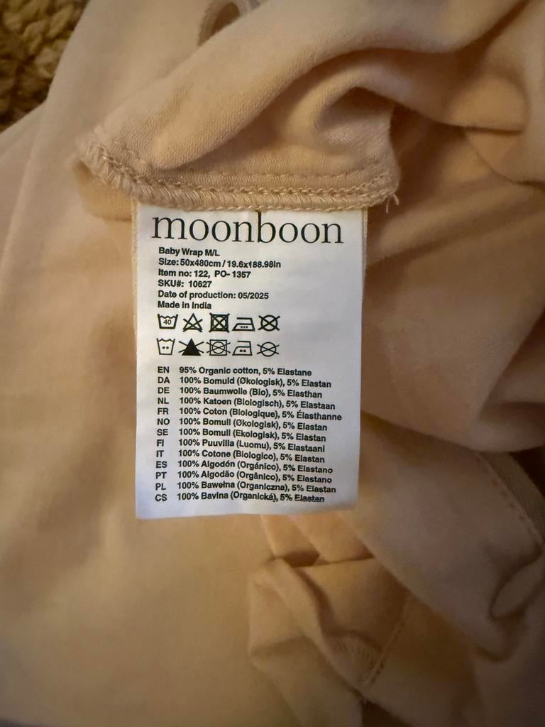 Moonboon draagdoek/ draagzak / baby wrap, Kinderen en Baby's, Babydragers en Draagdoeken, Ophalen of Verzenden, Zo goed als nieuw