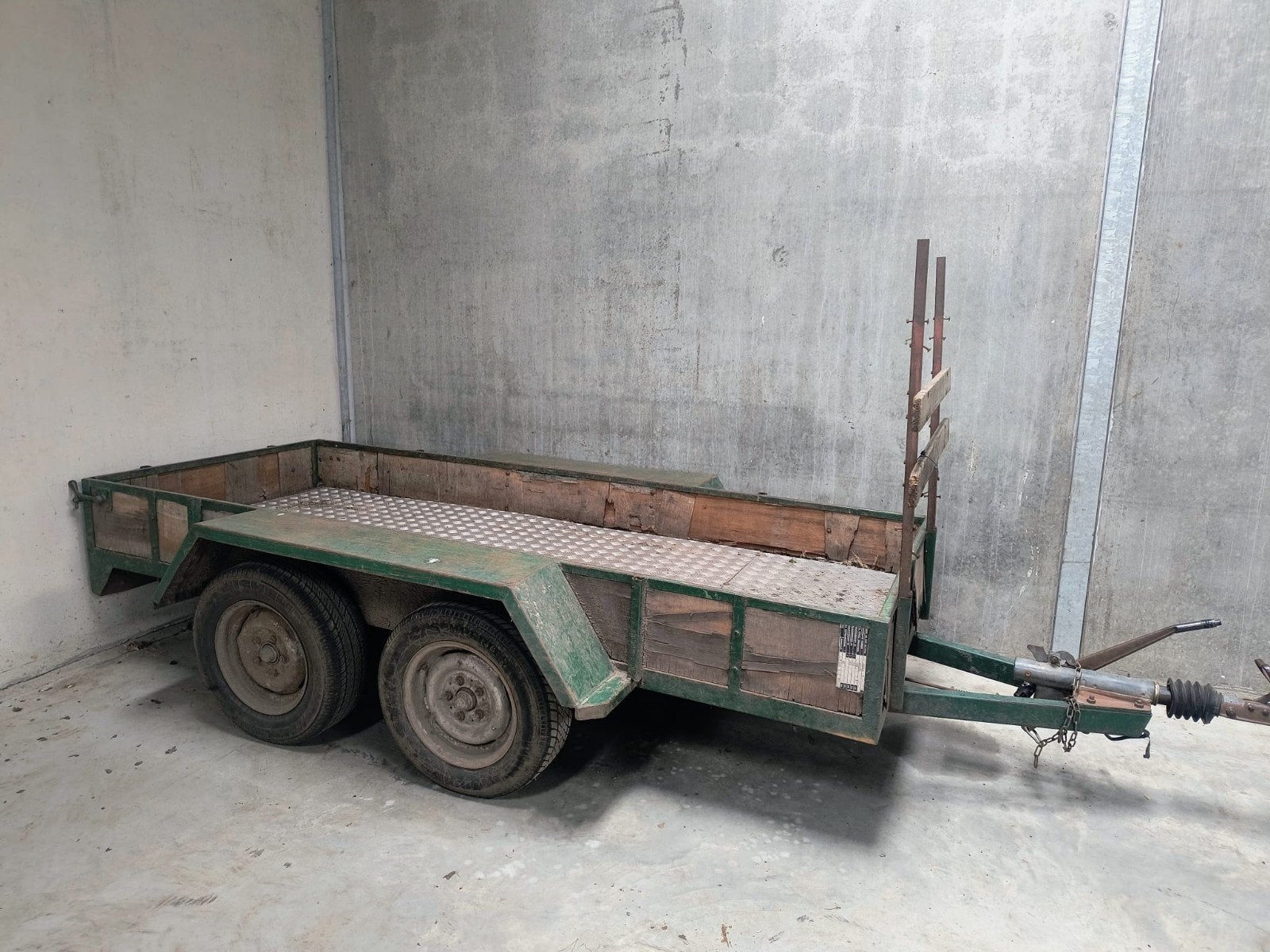 Tandem asser aanhangwagen bouwjaar 1979, Ophalen, Gebruikt