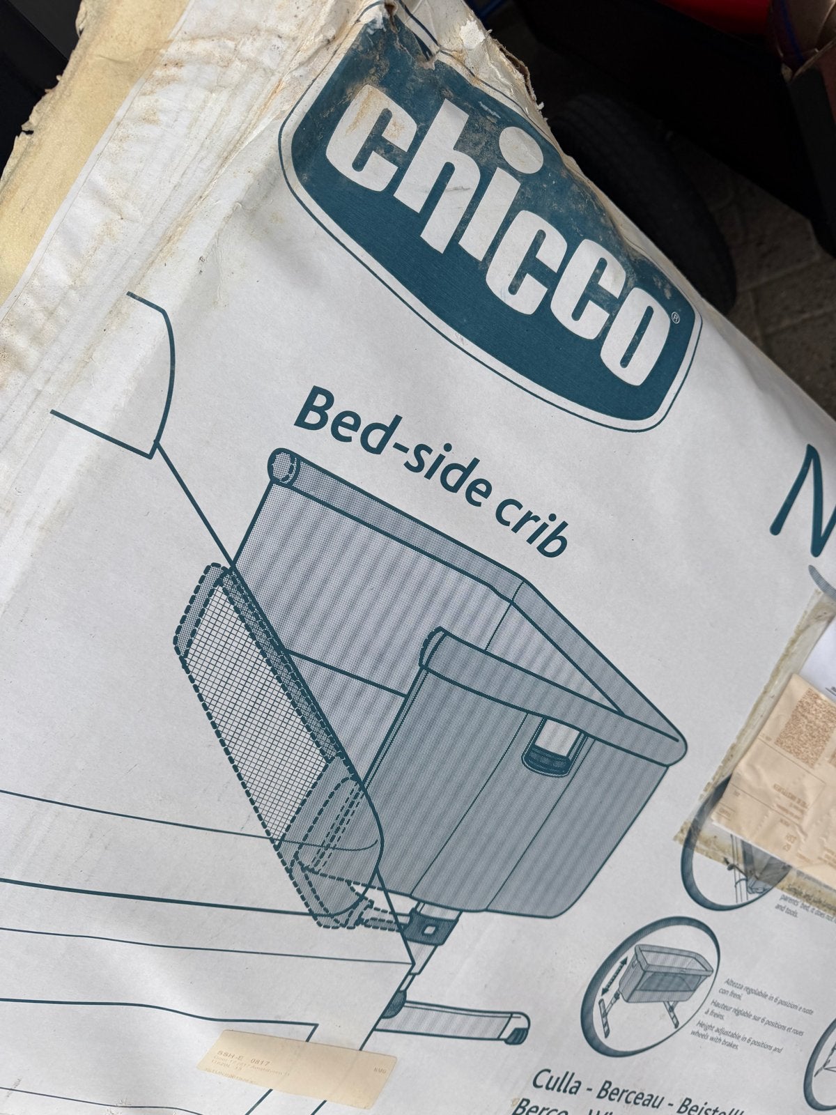 Chicco Next2Me Bed-side crib, Ophalen of Verzenden, Zo goed als nieuw, Wieg
