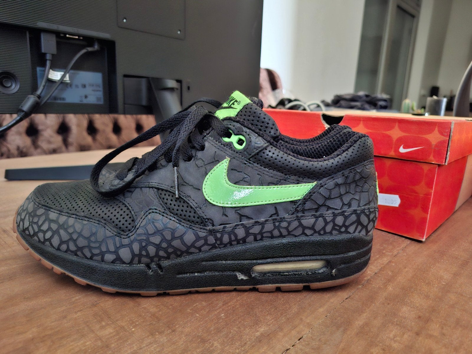 Nike air max 1 hufquake Maat 41 (need soleswap), Nike air max, Overige kleuren, Sportschoenen, Ophalen of Verzenden
