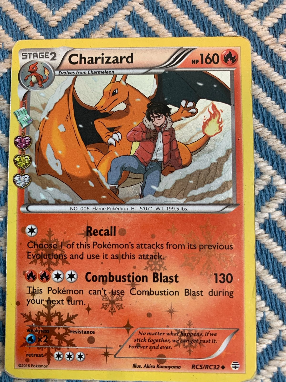 Pokémon Kaart Charizard RC5/RC32 - Stage 2 HP160, Ophalen of Verzenden, Gebruikt, Losse kaart