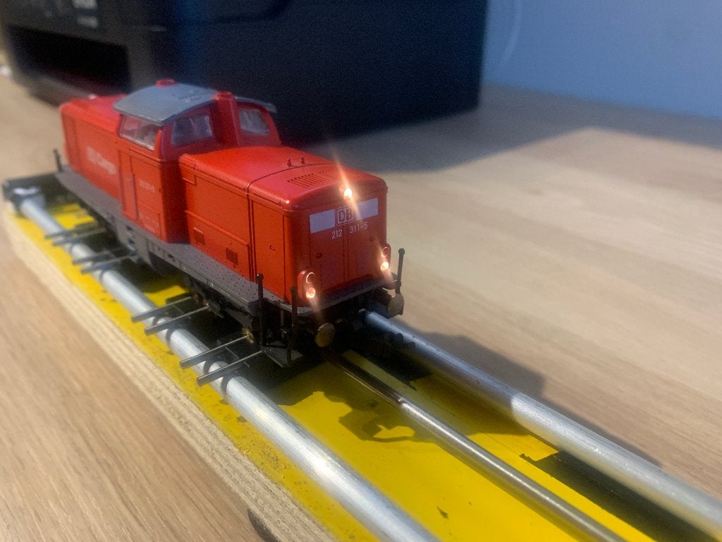 Fleischmann 4215 H0 Diesellocomotief BR 212 van de DB Cargo, Gebruikt, Fleischmann, Ophalen of Verzenden, Gelijkstroom